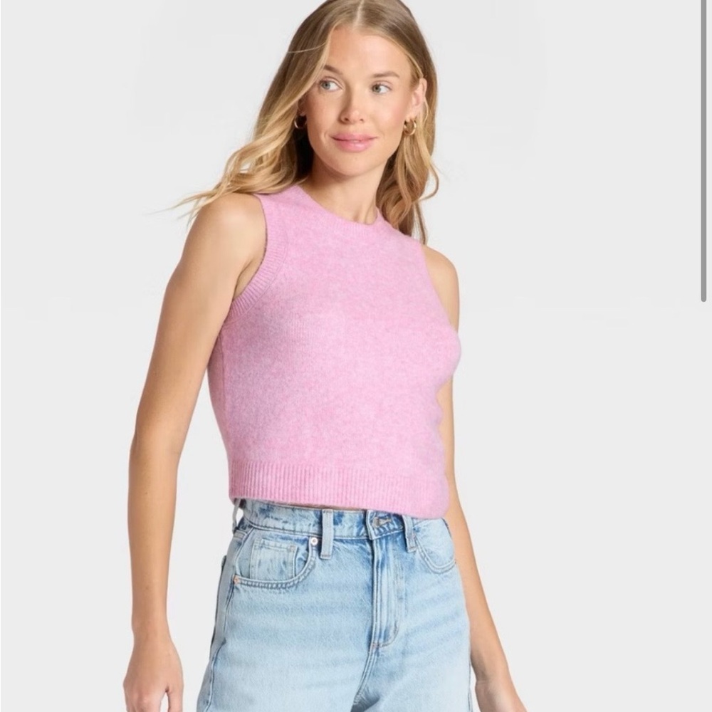 Universal Thread Pink Sleeveless Sweater Tank